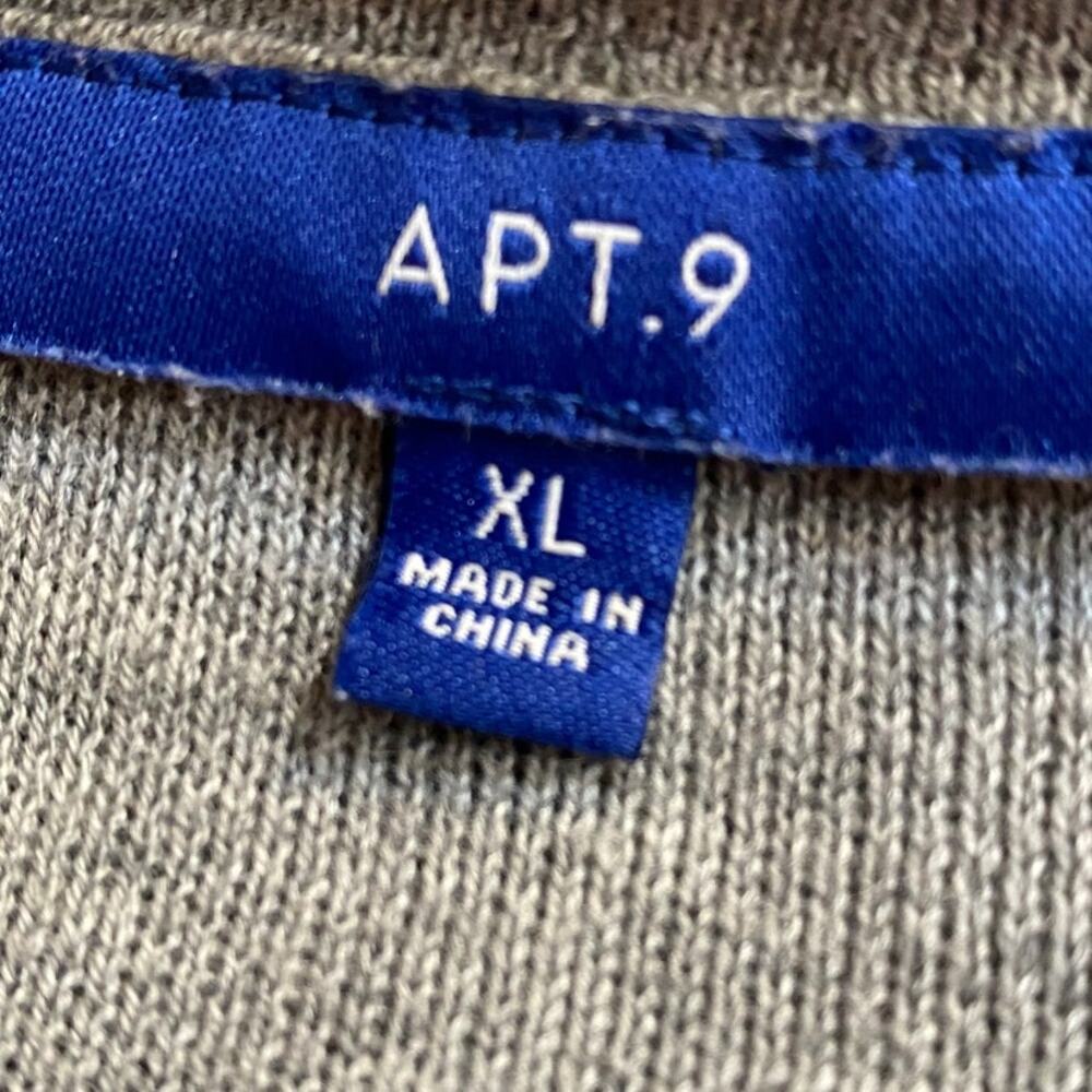 Apt 9 Womens Size Xl Open Front Gray Stripe Cardi… - image 6